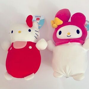 Hello Kitty Hug Mees Squishmallows   Hello Kitty & My Melody NWT